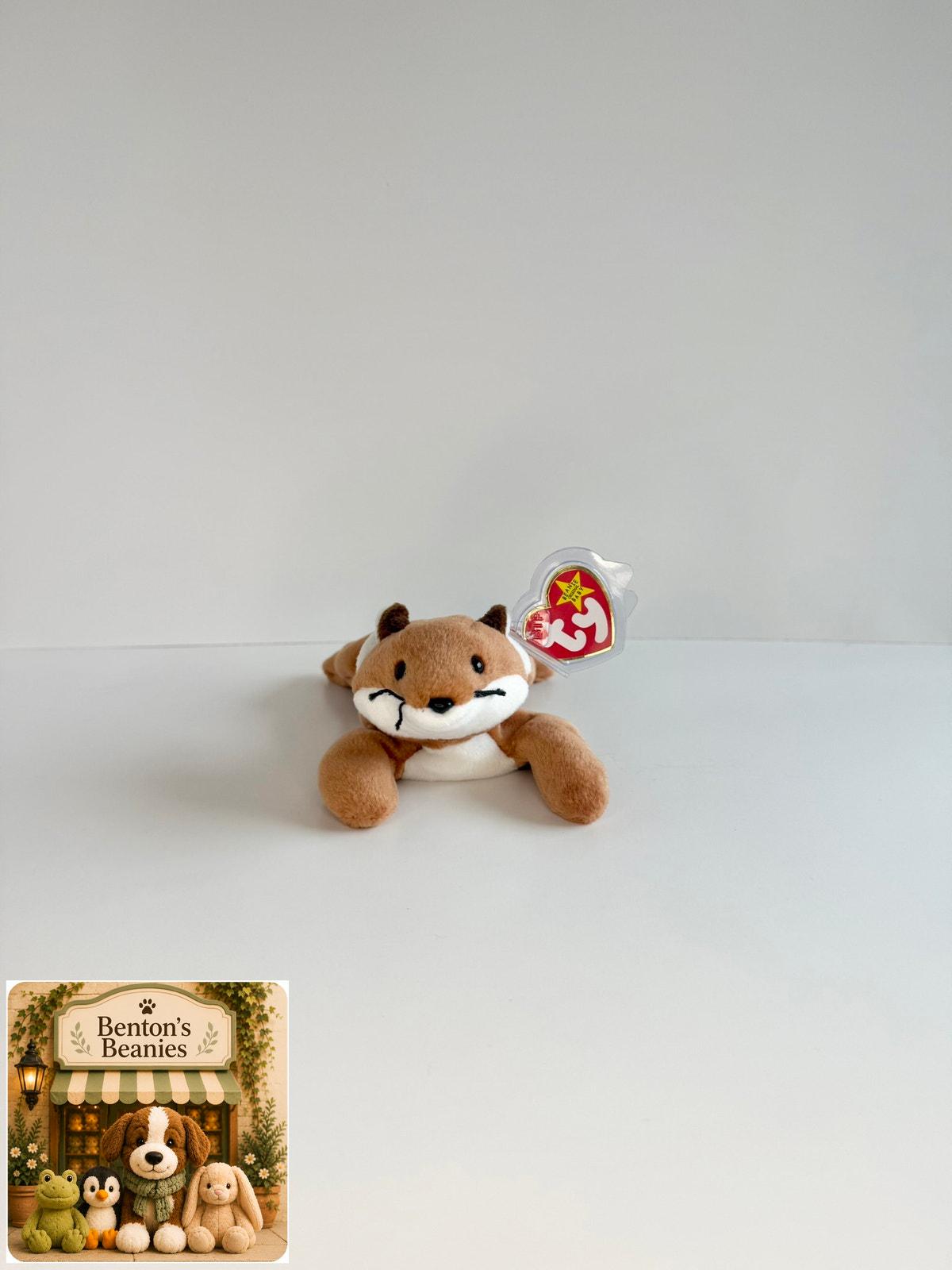 Sly the Fox TY Beanie Baby | Mint Heart & Tush Tag