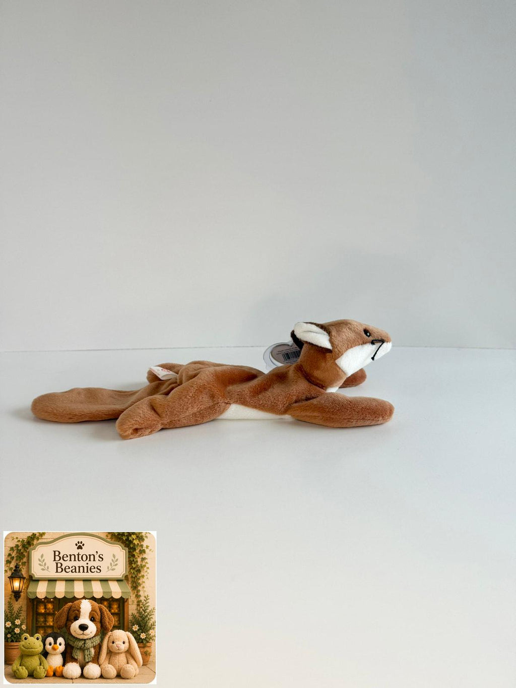 Sly the Fox TY Beanie Baby | Mint Heart & Tush Tag