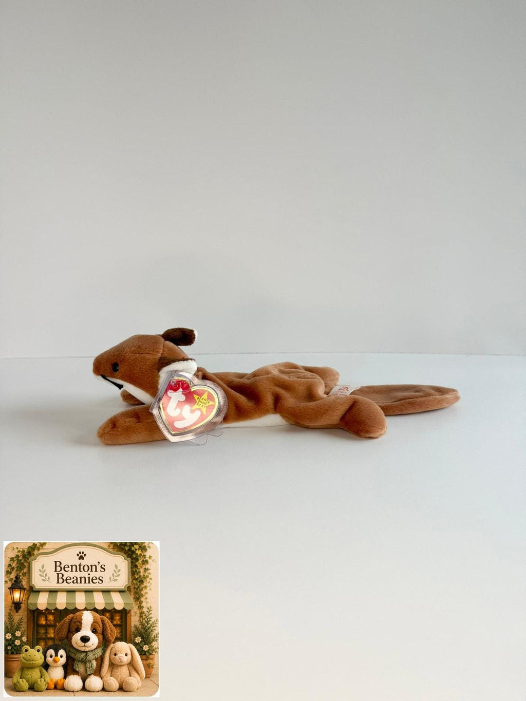Sly the Fox TY Beanie Baby | Mint Heart & Tush Tag
