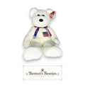 Libearty the Bear TY Beanie Buddies | Mint Heart & Tush Tag