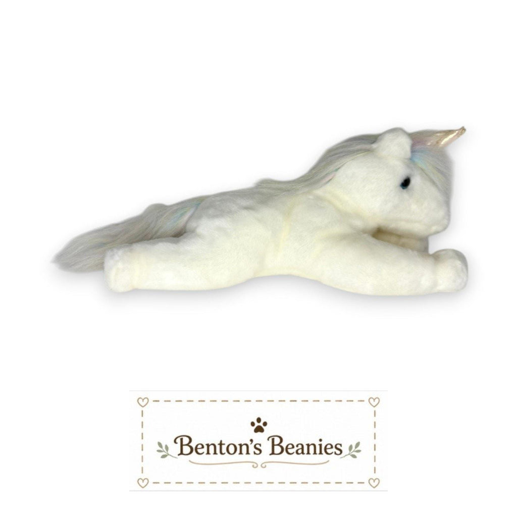 Mystic the Unicorn TY Beanie Buddies | Mint Heart/Tush Tags