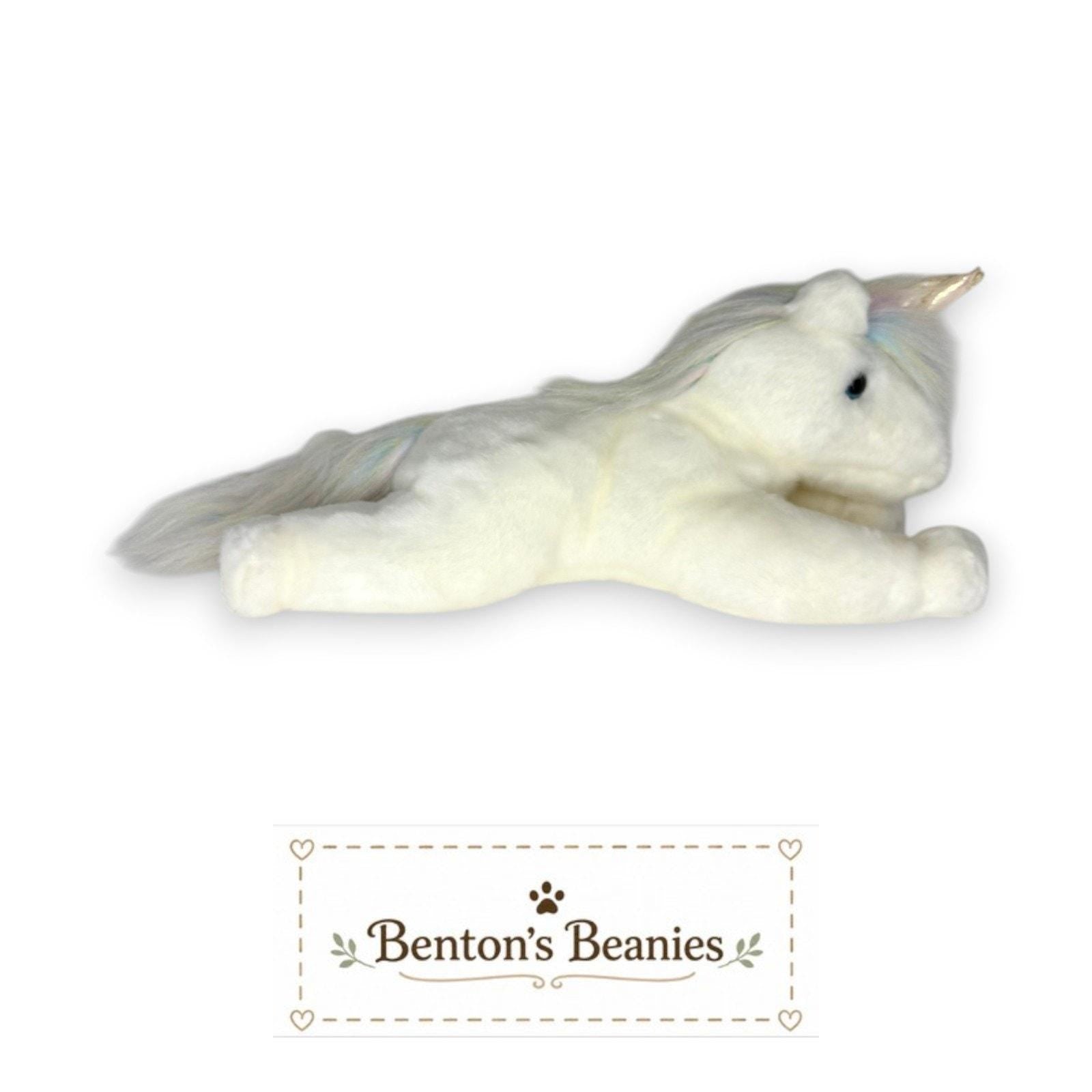 Mystic the Unicorn TY Beanie Buddies | Mint Heart/Tush Tags