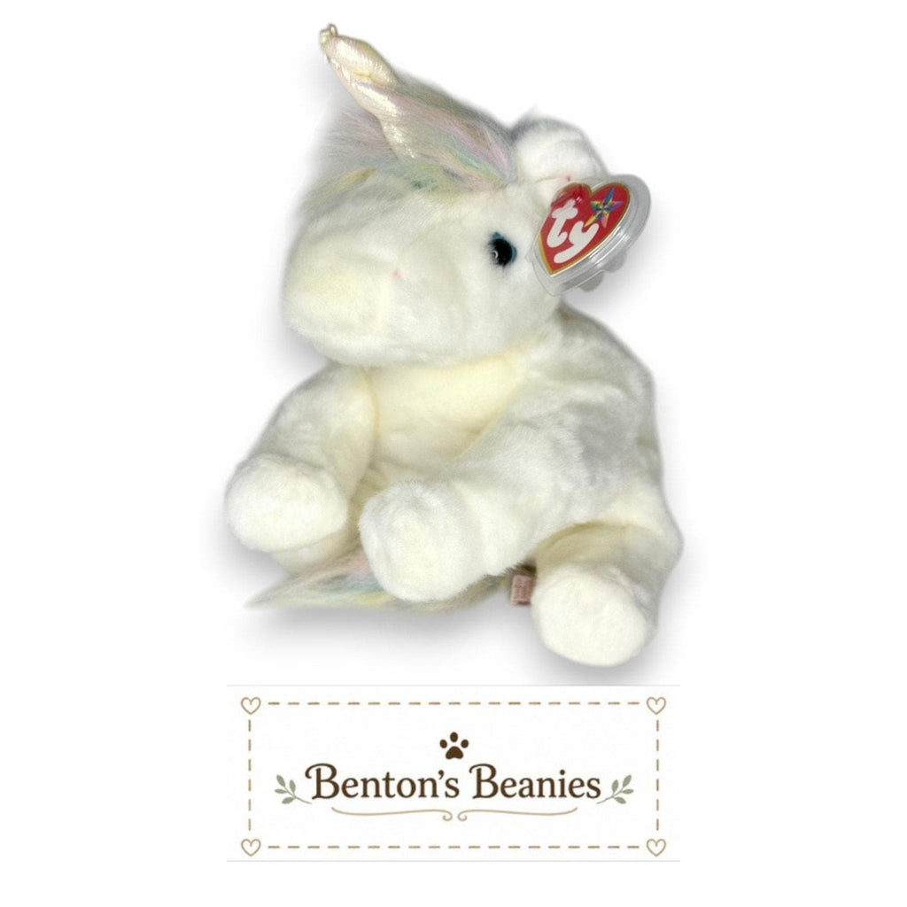 Mystic the Unicorn TY Beanie Buddies | Mint Heart/Tush Tags