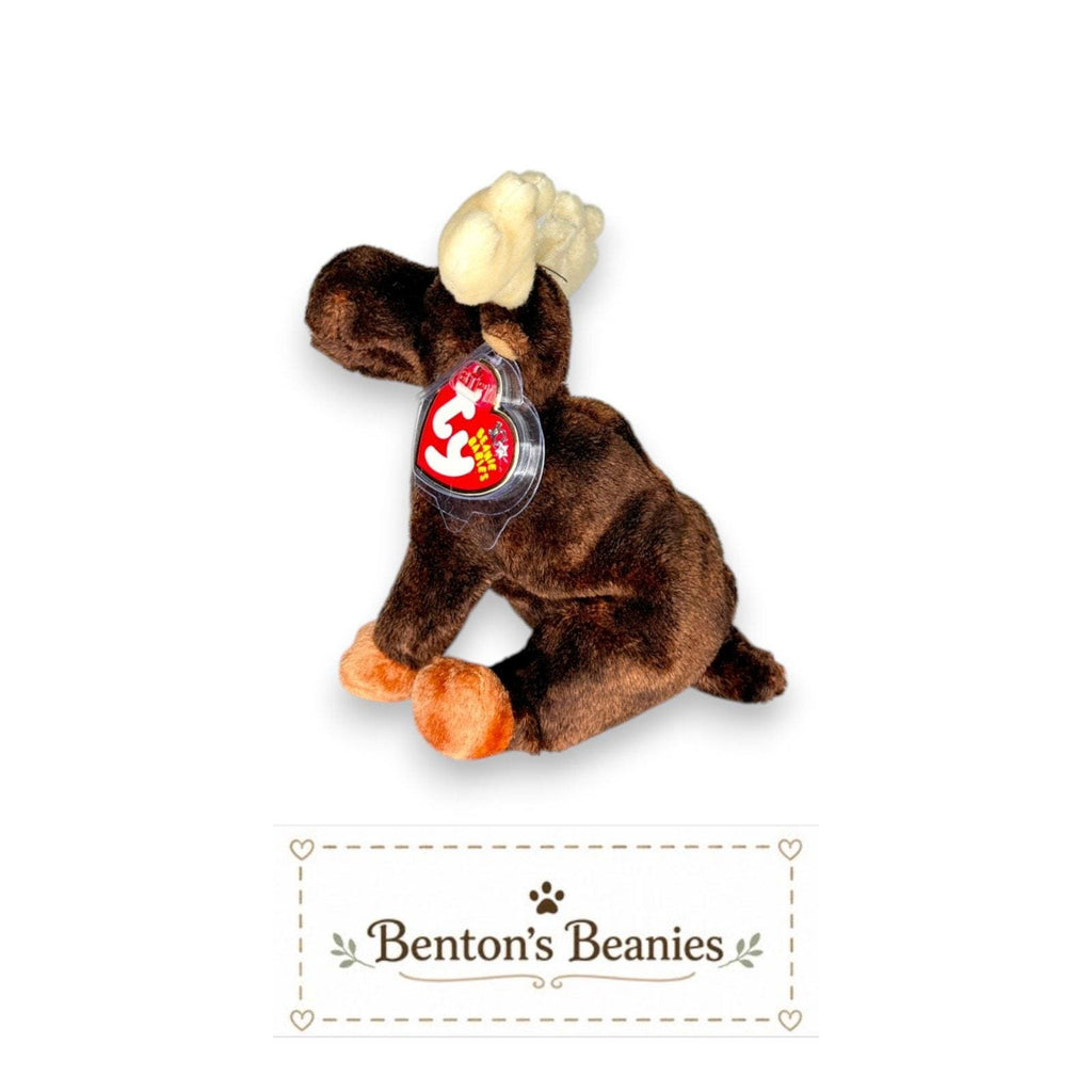 Zeus the Moose TY Beanie Baby | Mint Heart & Tush Tag