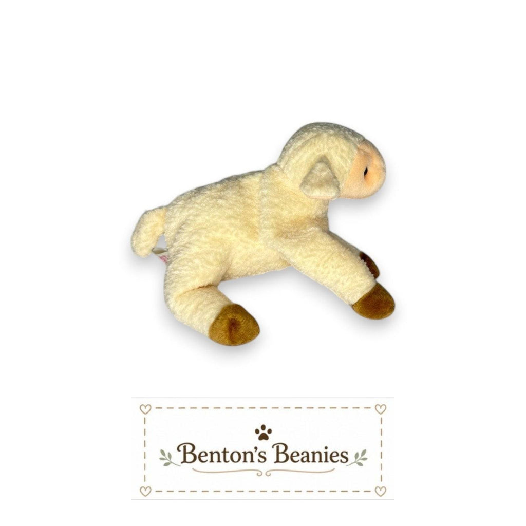 Ewey the Lamb TY Beanie Baby | Mint Heart/Tush Tag