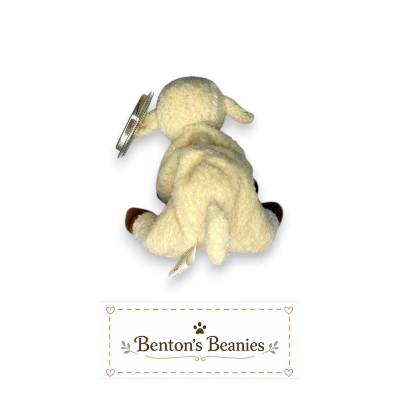 Ewey the Lamb TY Beanie Baby | Mint Heart/Tush Tag