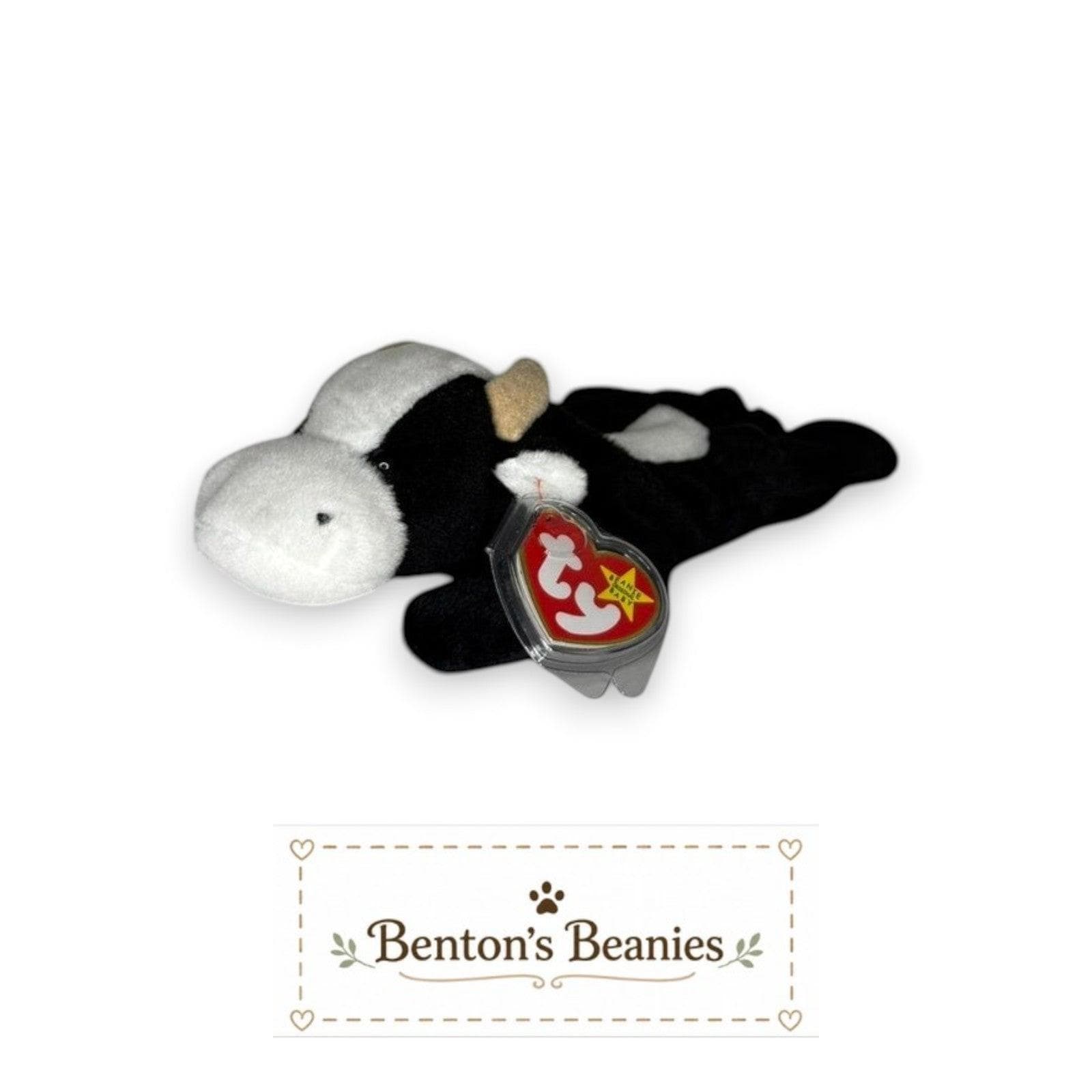 Daisy the Cow TY Beanie Baby | Mint Heart/Tush Tag
