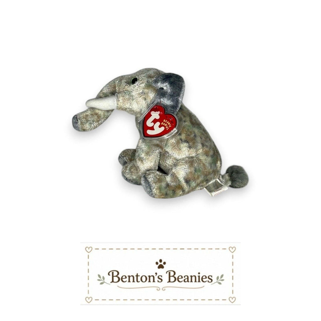 Pounds the Elephant TY Beanie Baby | Mint Heart & Tush Tag