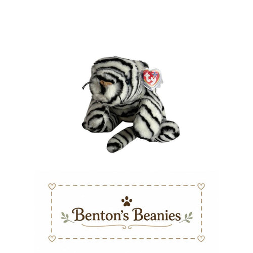 Blizzard the Snow Leopard TY Beanie Buddies | Mint Tags