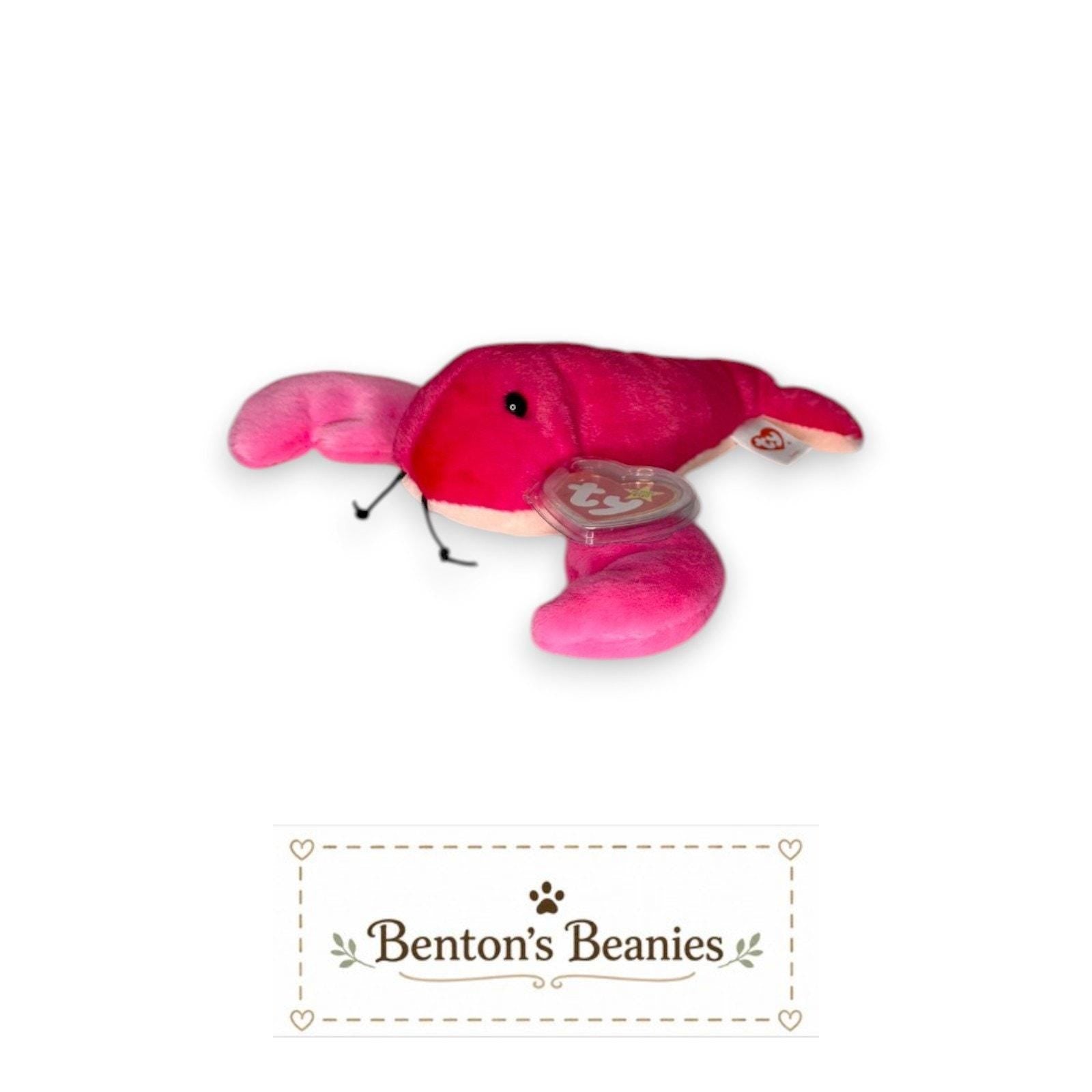Louis the Lobster TY Beanie Baby | Mint Heart & Tush Tag