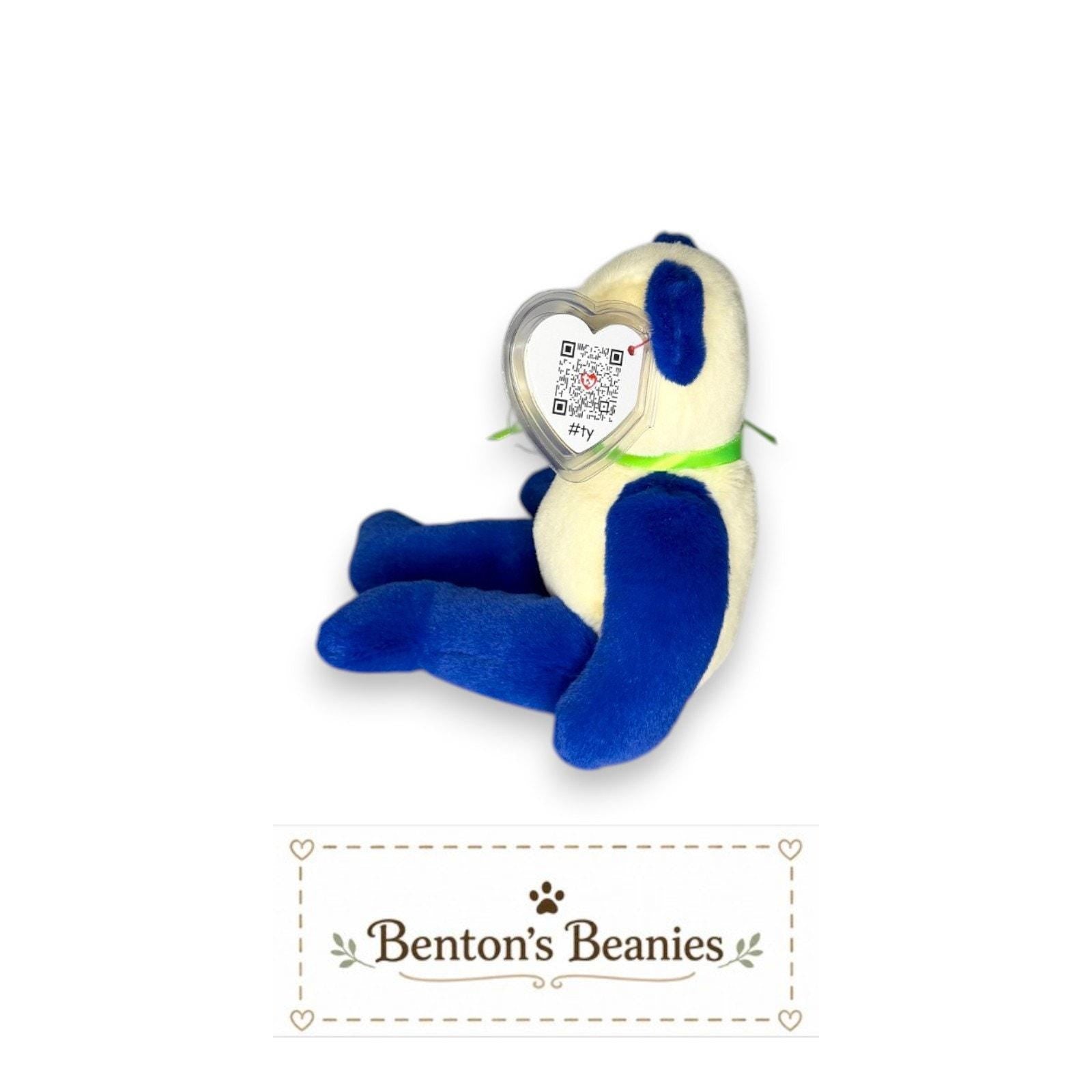 Domino the Panda TY Beanie Baby | Mint Heart & Tush Tag