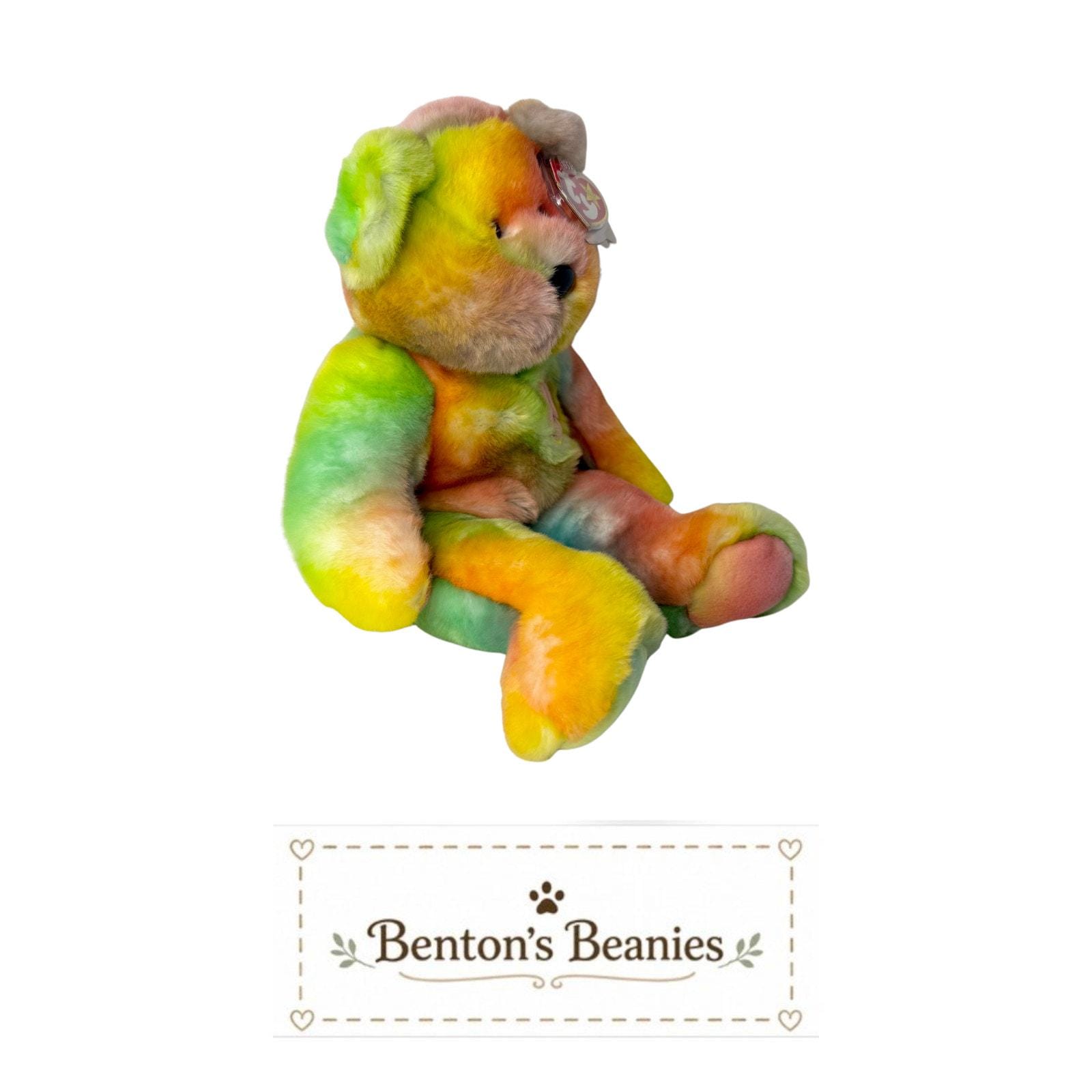 Peace Bear (Dark) TY Beanie Buddies | Mint Heart & Tush Tags