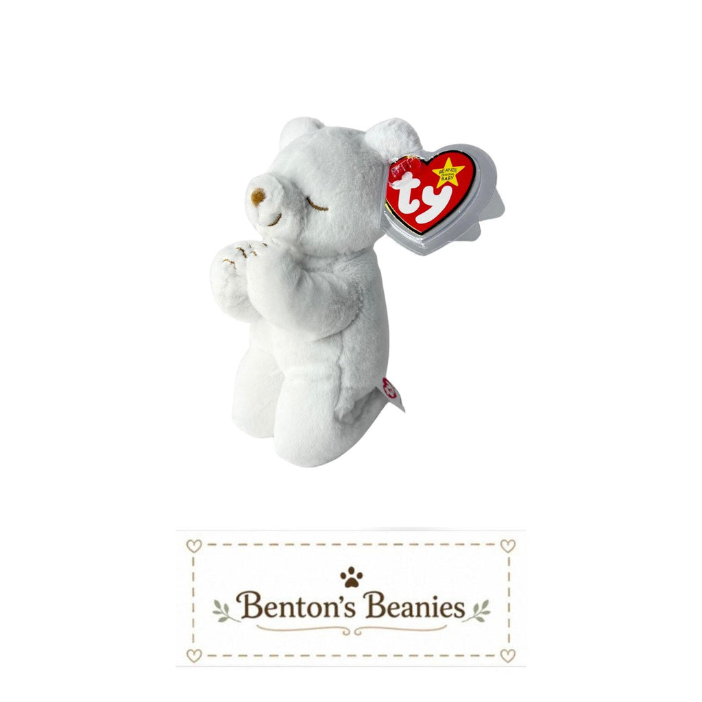 Hope II the Bear TY Beanie Baby | Mint Heart & Tush Tag