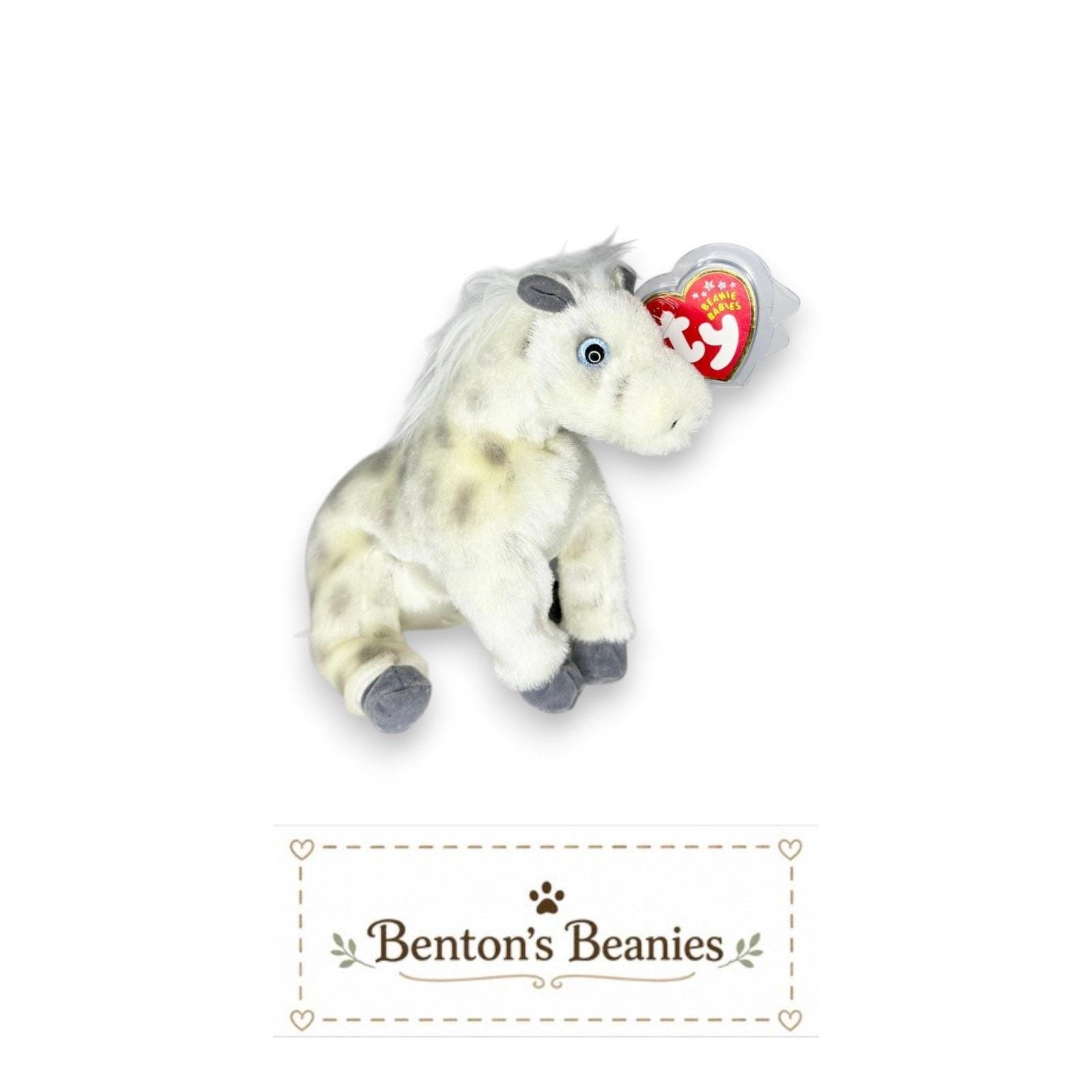 Lightning the Horse TY Beanie Baby | Mint Heart & Tush Tag