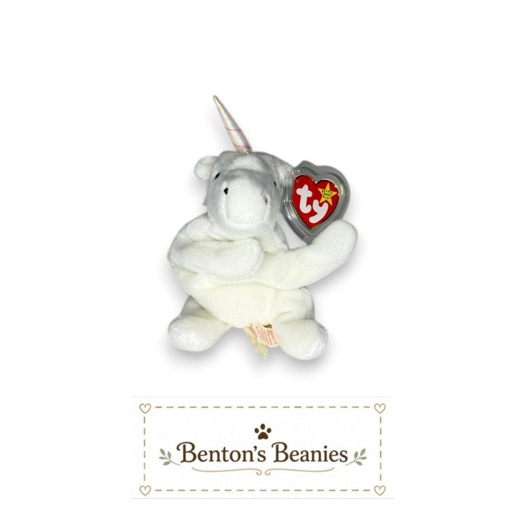 Mystic the Unicorn TY Beanie Baby | (Shiny/Yarn) Mint Tags