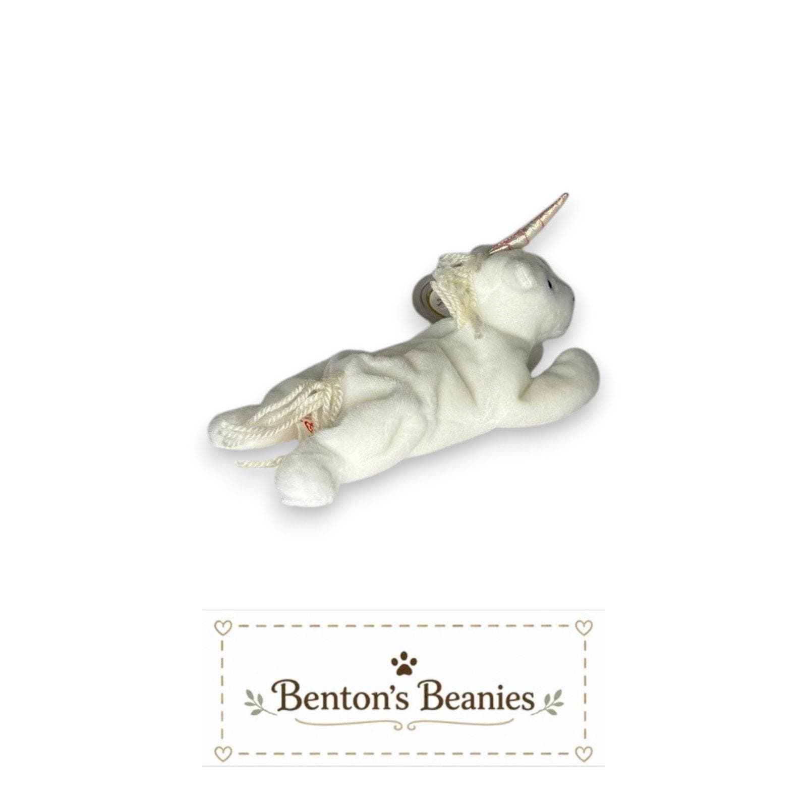 Mystic the Unicorn TY Beanie Baby | (Shiny/Yarn) Mint Tags