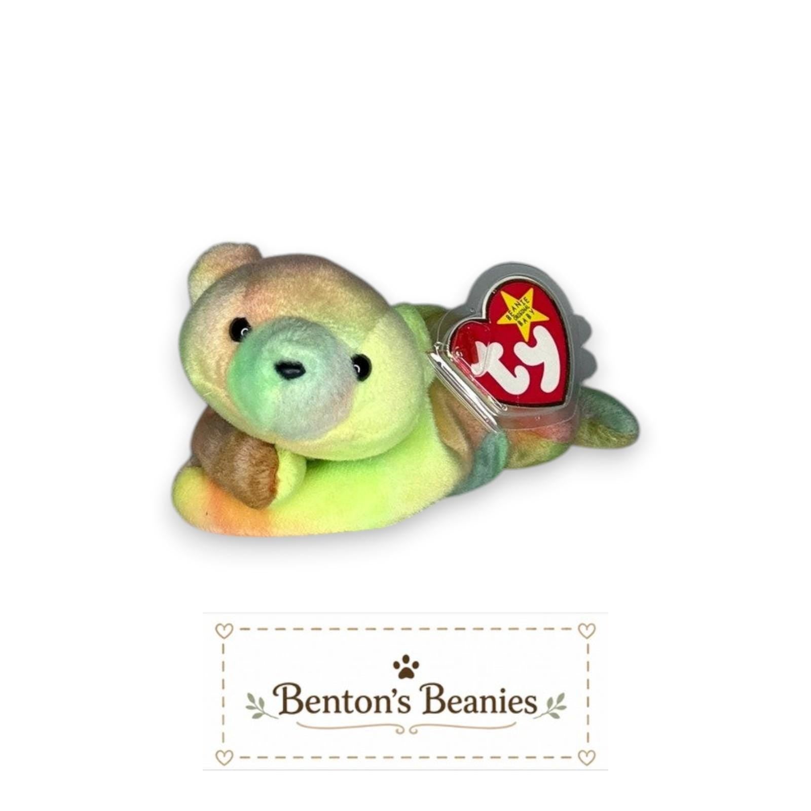 Sammy the Bear TY Beanie Baby | Mint Heart & Tush Tag