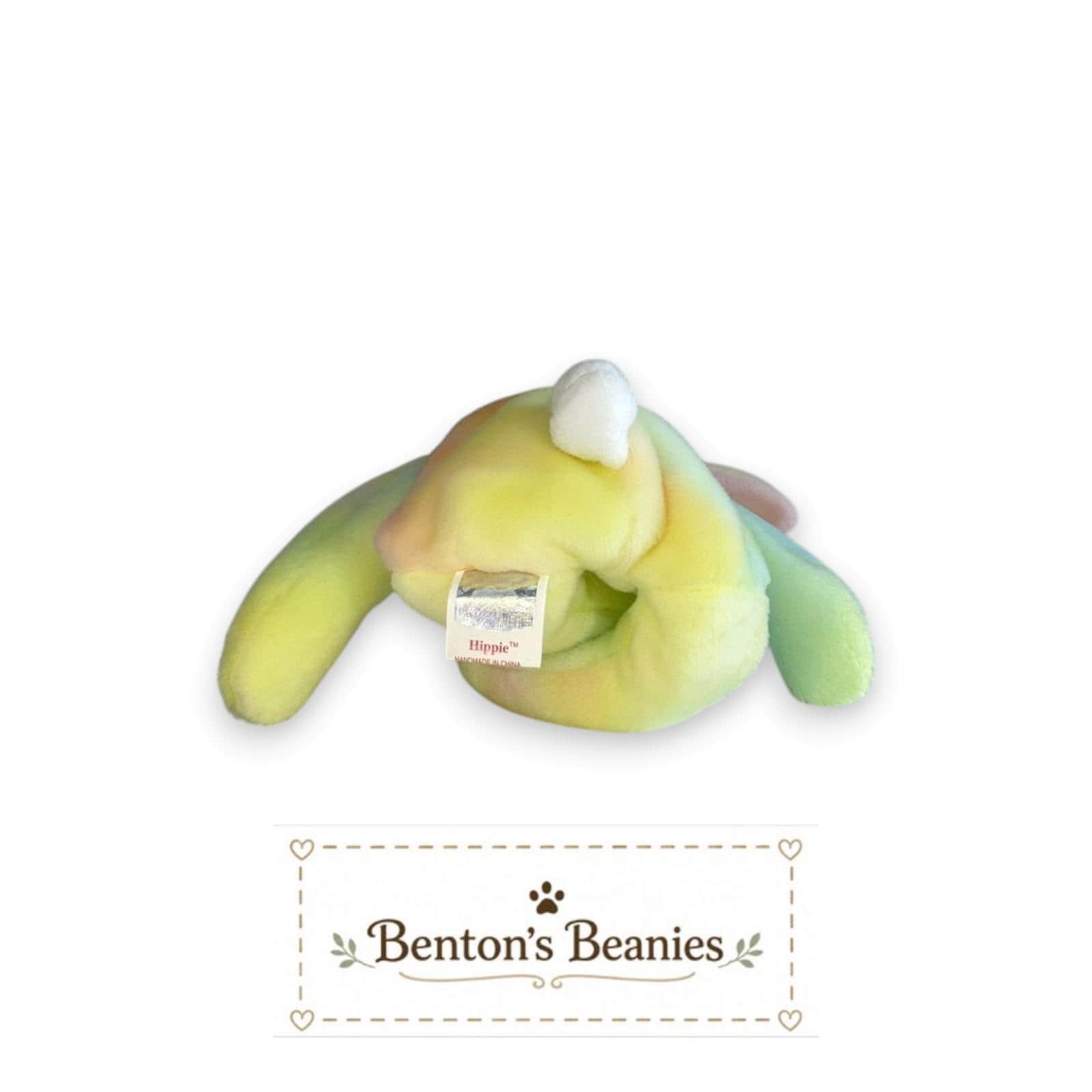 Hippie the Rabbit TY Beanie Baby | Mint Heart & Tush Tag