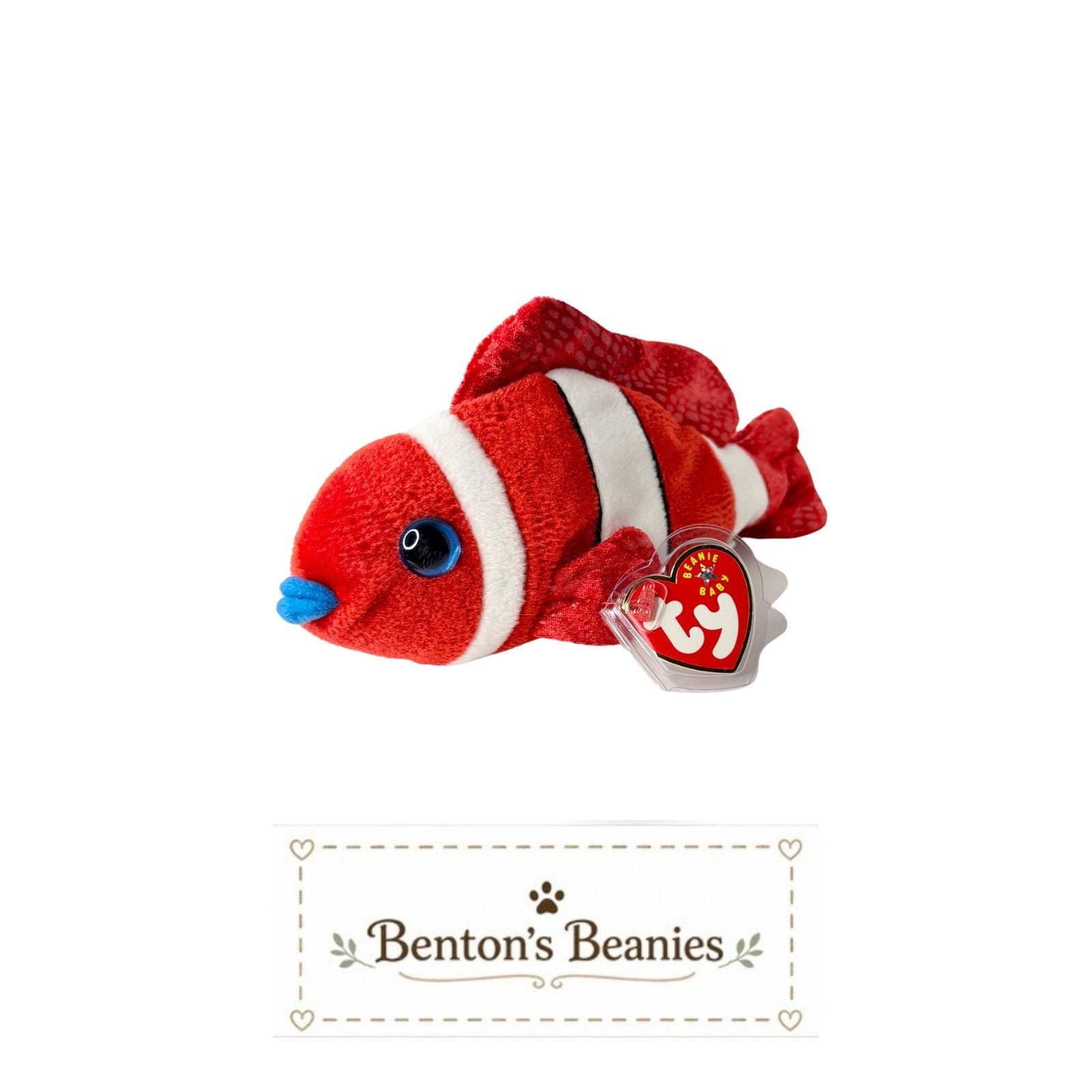 Jester the Fish TY Beanie Baby | Mint Heart & Tush Tag
