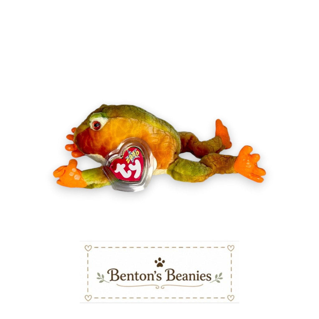 Prince the Frog TY Beanie Baby | Mint Heart & Tush Tag