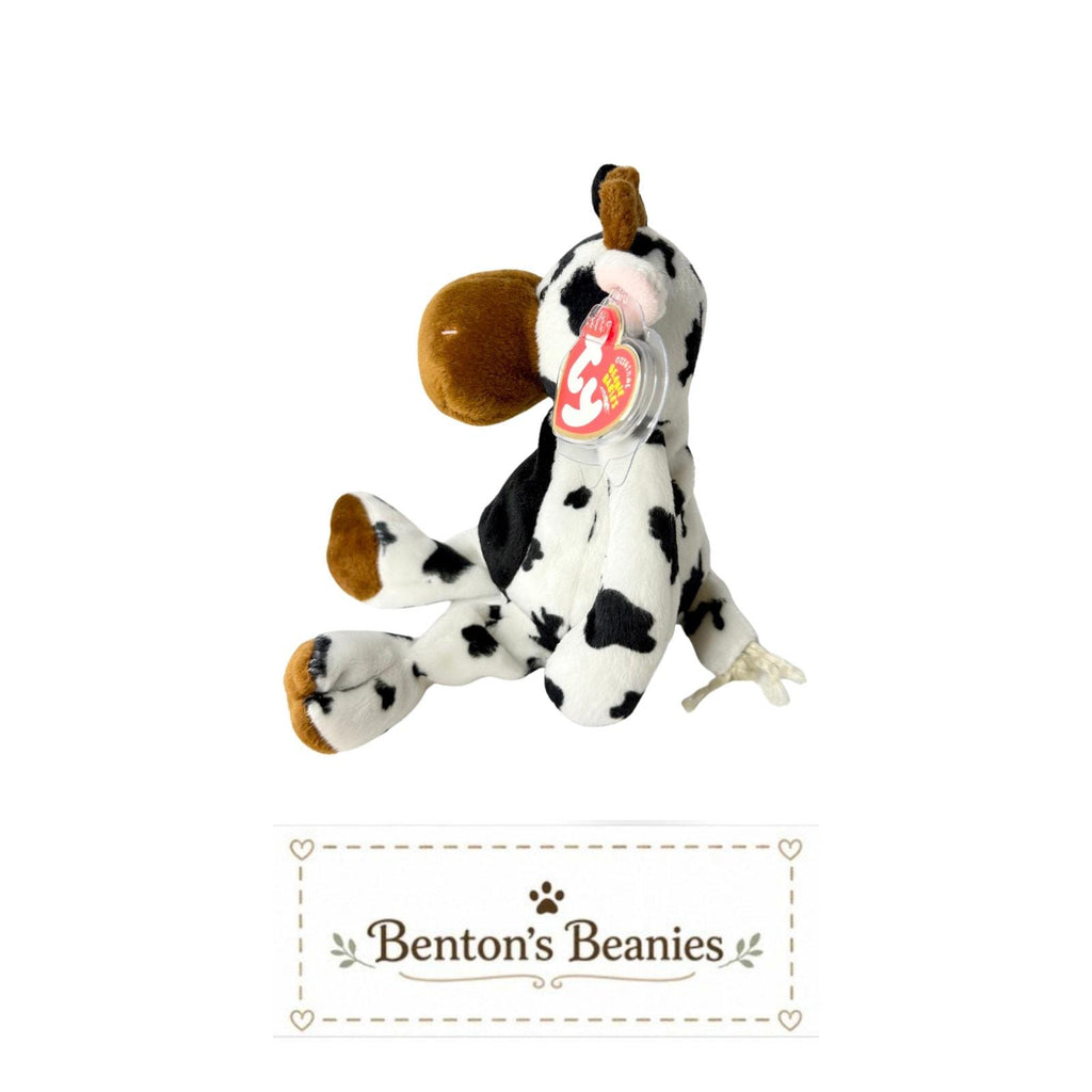 Tipsy the Cow TY Beanie Baby | Mint Heart & Tush Tag