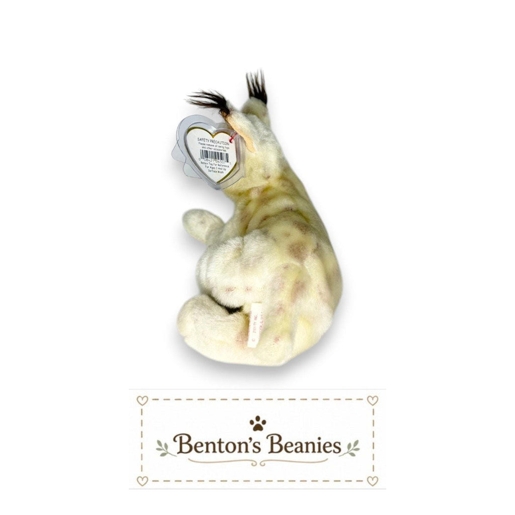 Tracks the Lynx TY Beanie Baby | Mint Heart & Tush Tag