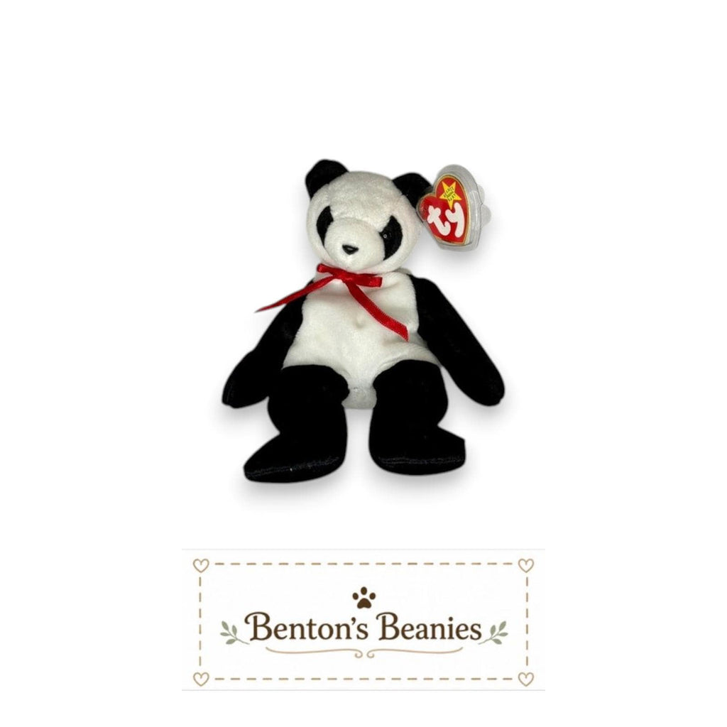 Fortune the Bear TY Beanie Baby | Mint Heart & Tush Tag