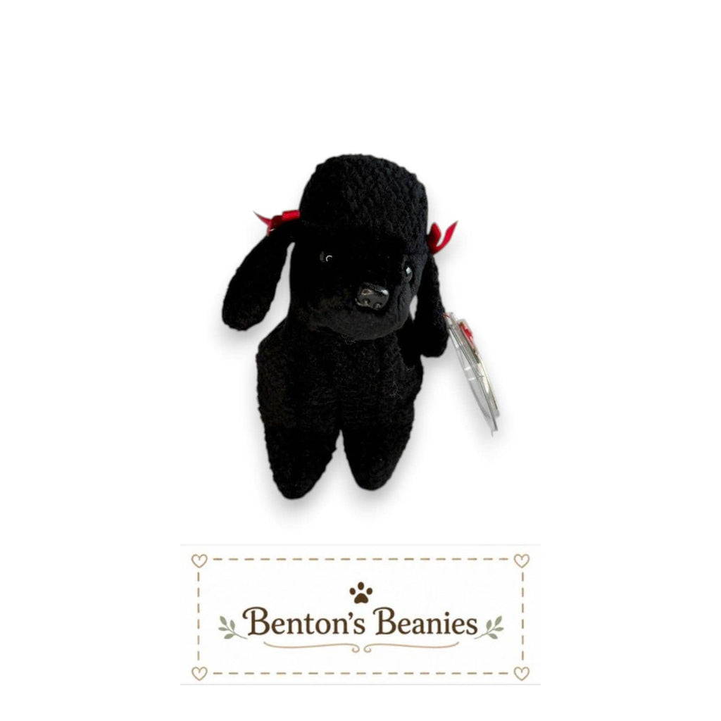 Gigi the Black Poodle TY Beanie Baby | Mint Heart/Tush Tag
