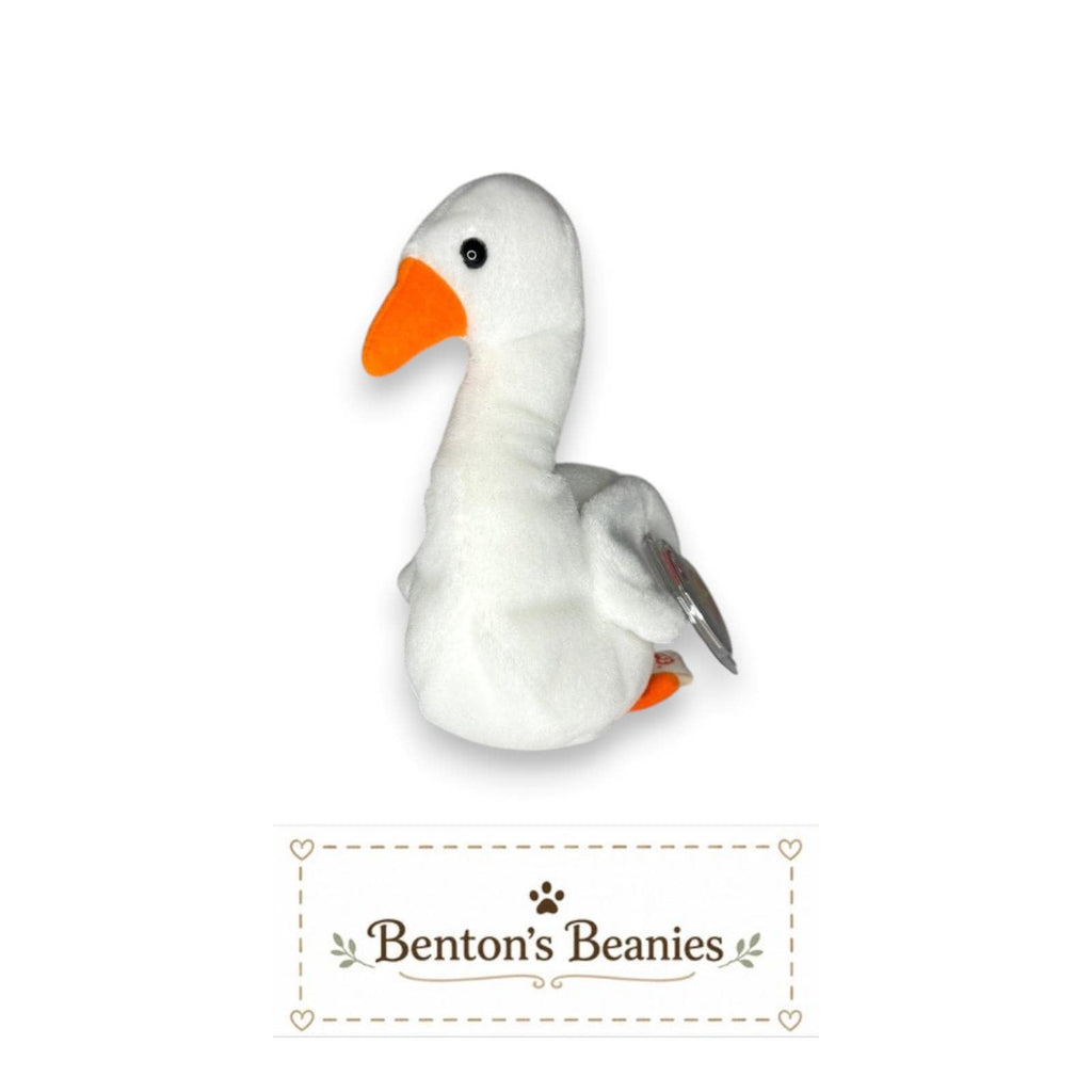 Gracie the Swan TY Beanie Baby | Mint Heart & Tush Tag