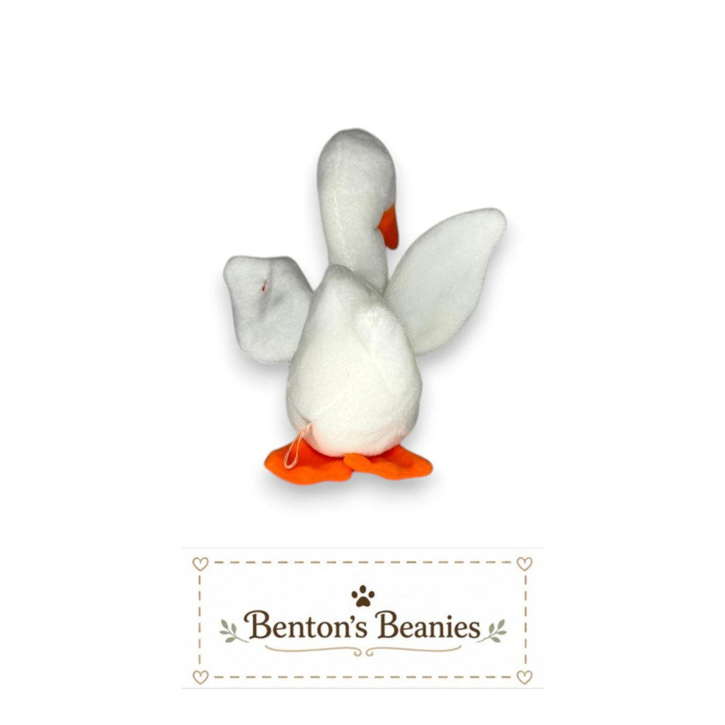 Gracie the Swan TY Beanie Baby | Mint Heart & Tush Tag
