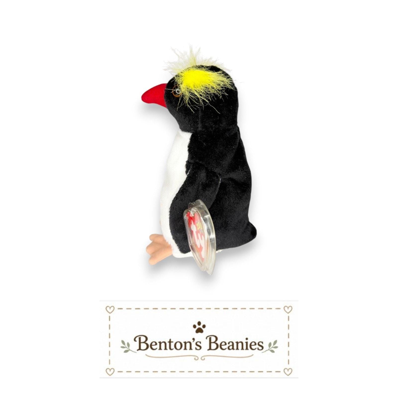Frigid the Penguin TY Beanie Baby | Mint Heart & Tush Tag