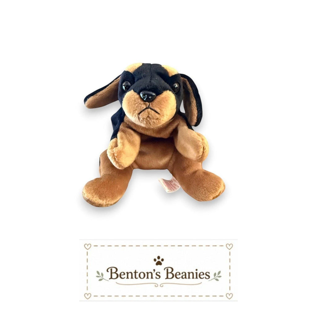 Doby the Doberman Dog TY Beanie Baby | Mint Heart & Tush Tag