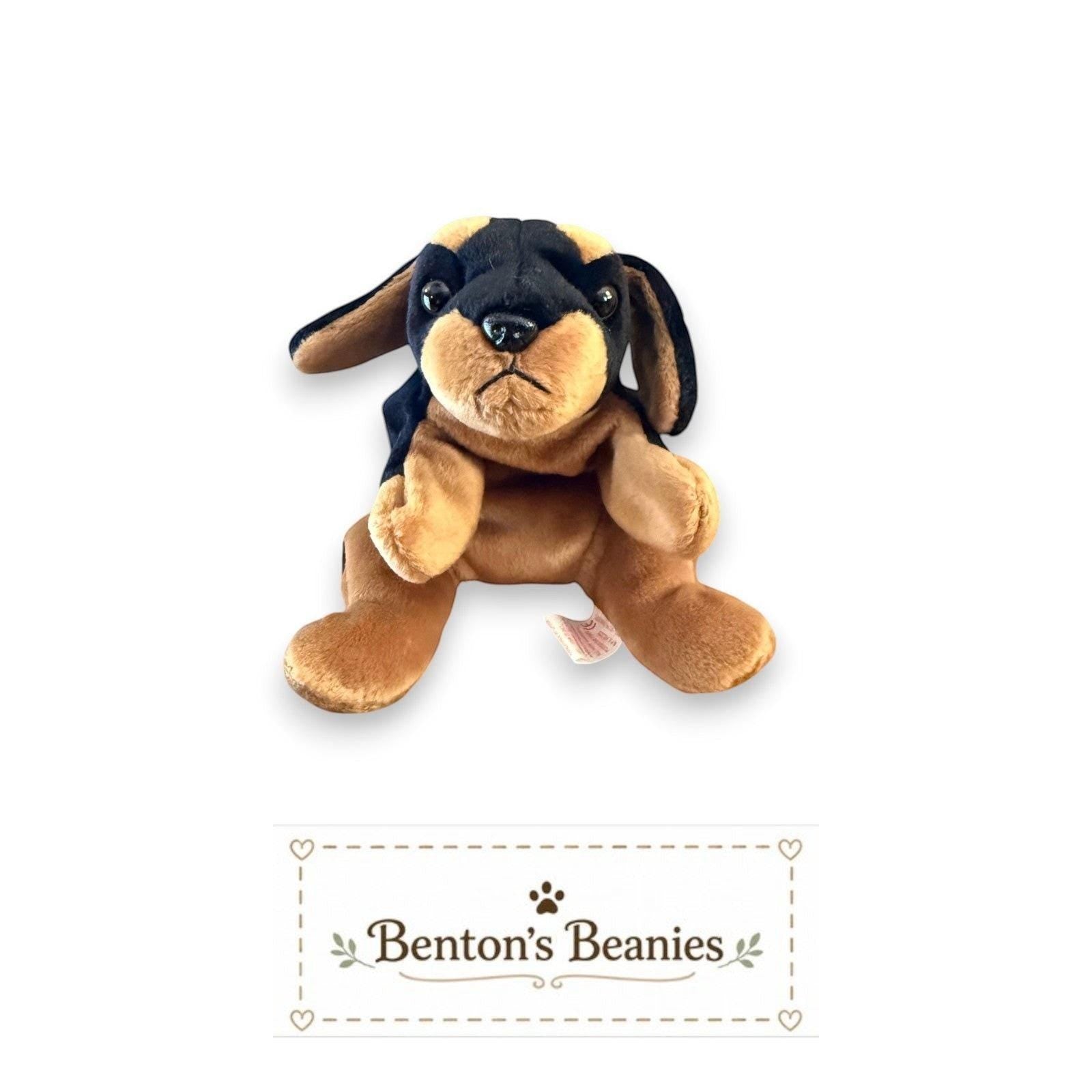 Doby the Doberman Dog TY Beanie Baby | Mint Heart & Tush Tag
