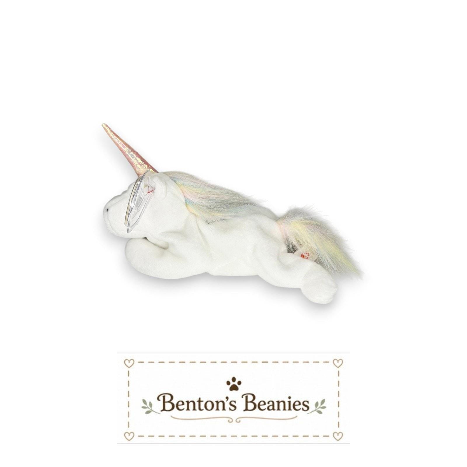 Mystic the Unicorn TY Beanie Baby | Mint Heart & Tush Tag