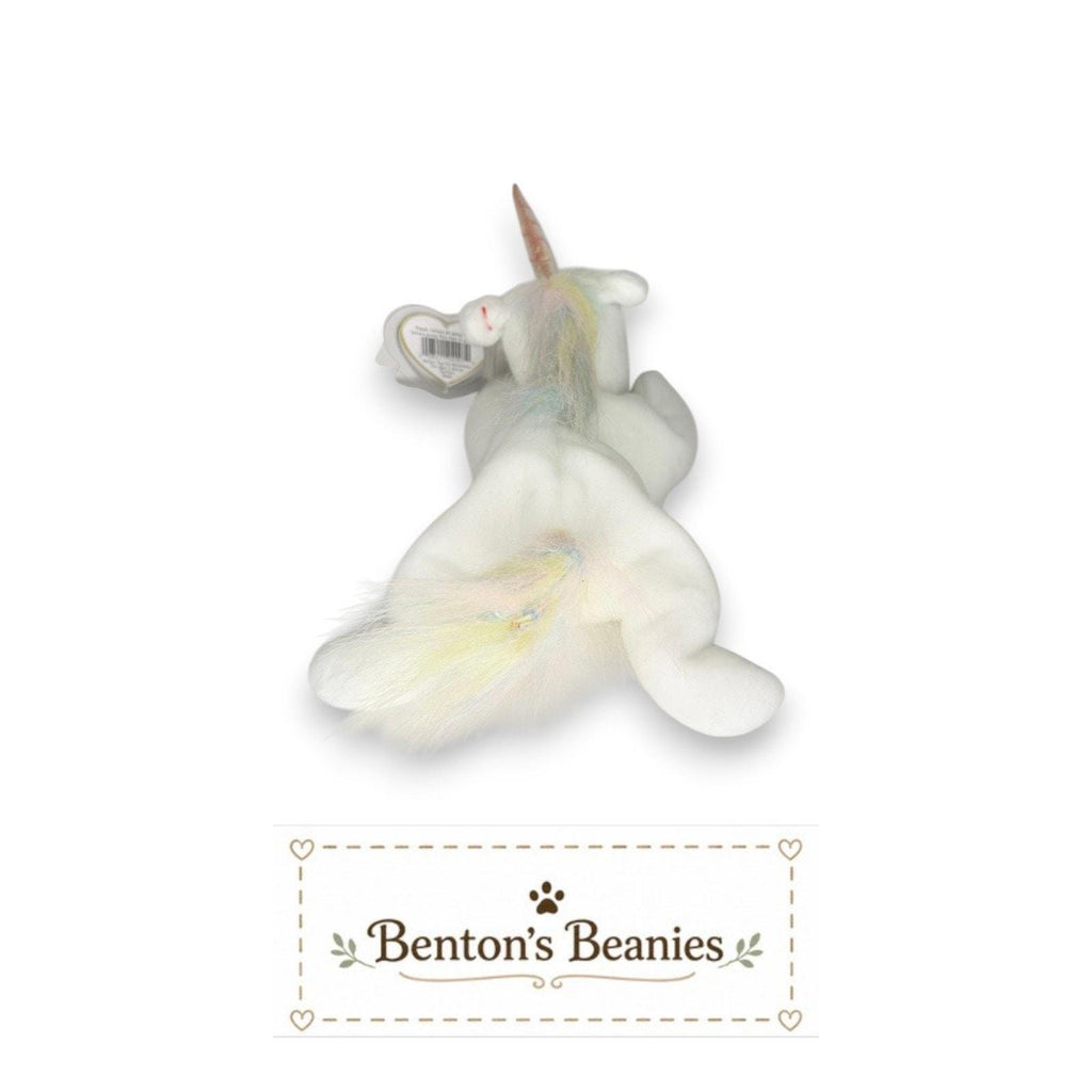 Mystic the Unicorn TY Beanie Baby | Mint Heart & Tush Tag