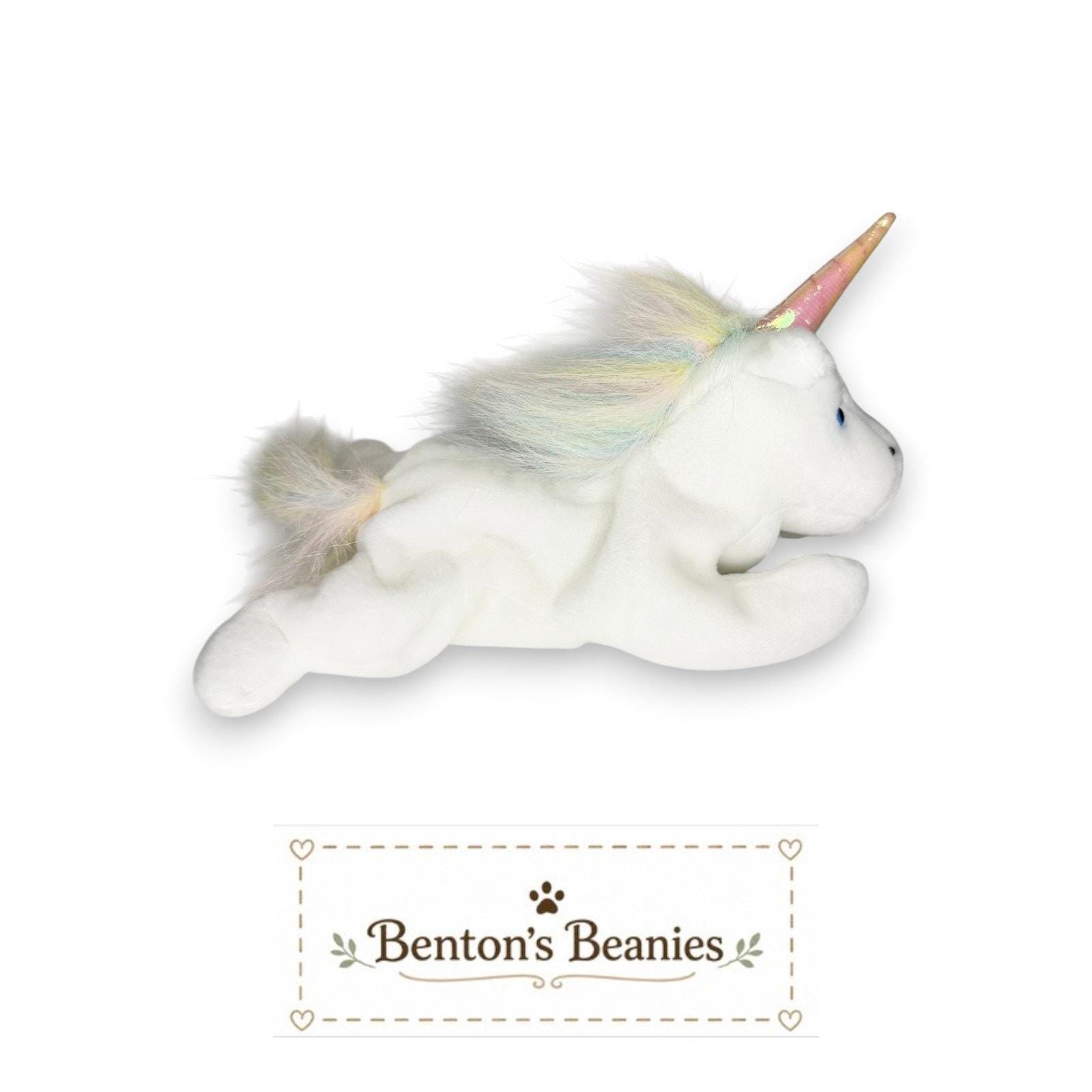 Mystic the Unicorn TY Beanie Baby | Mint Heart & Tush Tag