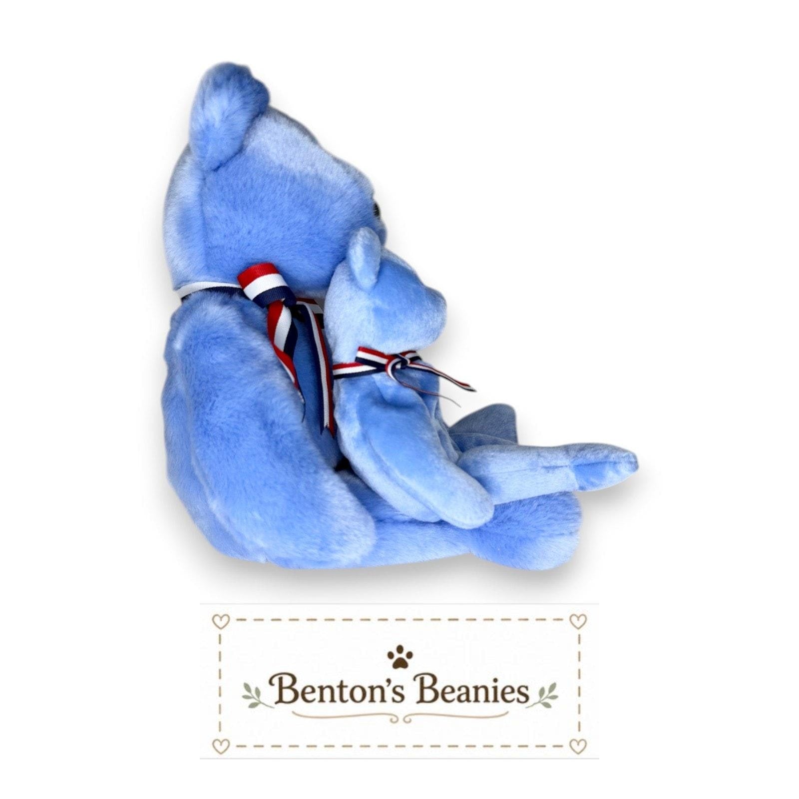 America the Bear TY Beanie Buddies & Baby | Mint Tags