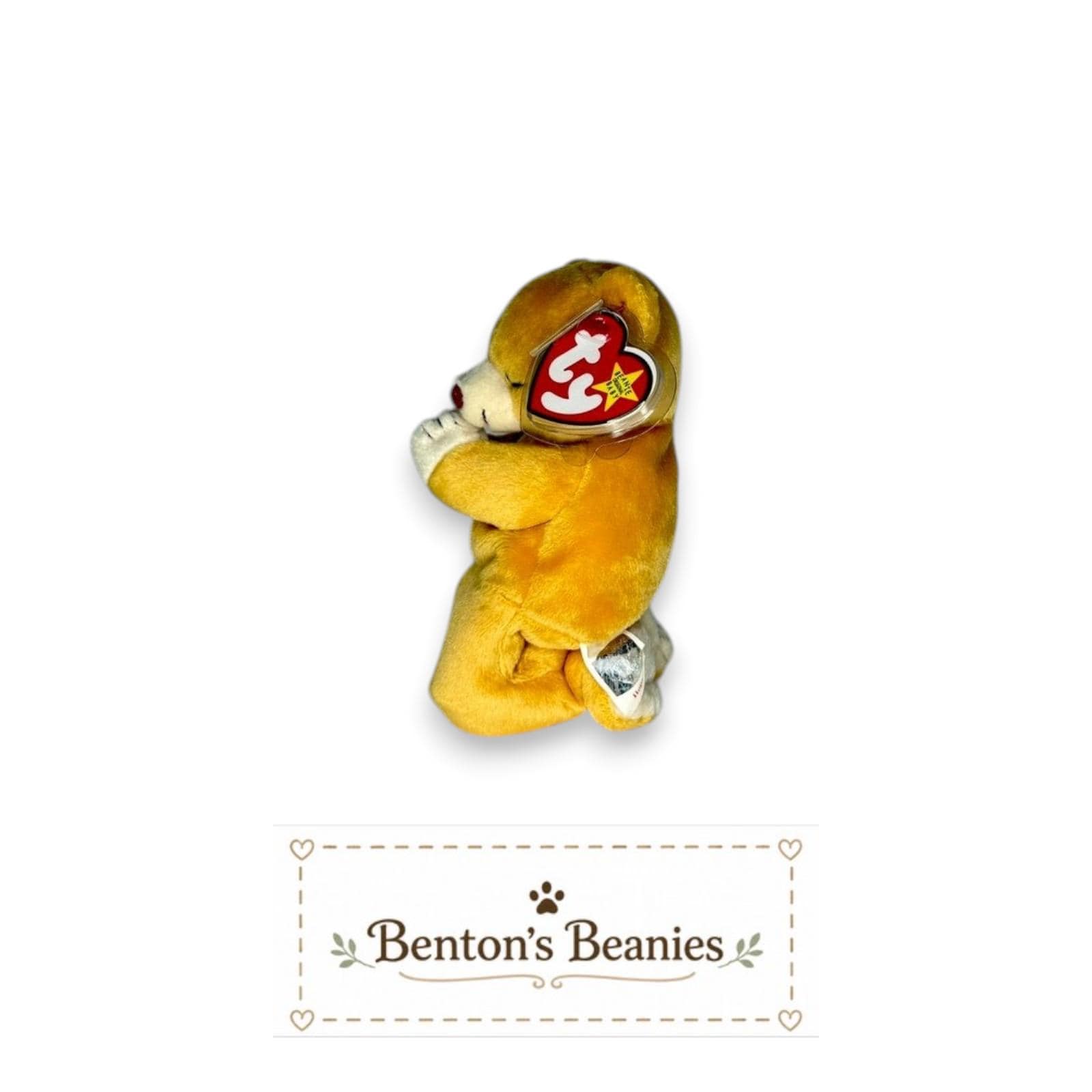 Hope the Bear TY Beanie Baby | Mint Heart & Tush Tag