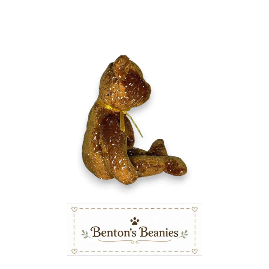Decade the Bear Brown TY Beanie Baby | Mint Heart/Tush Tag