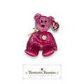 Decade the Bear Pink TY Beanie Baby | Mint Heart/Tush Tag