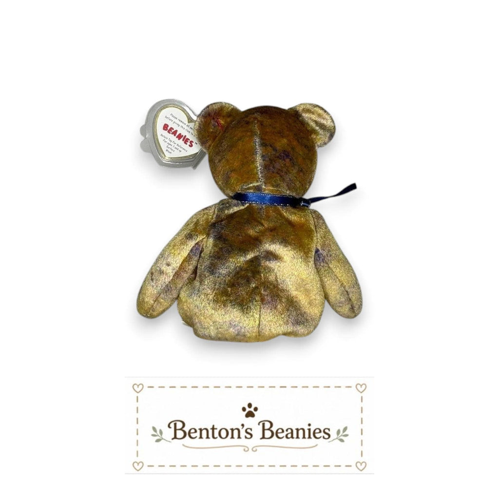 Clubby III the Bear TY Beanie Baby | Mint Heart/Tush Tag