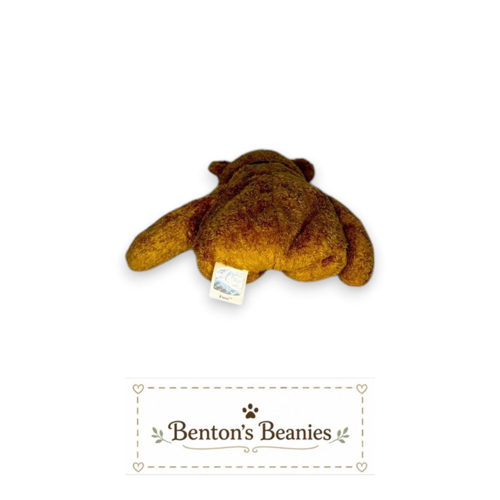 Fuzz the Bear TY Beanie Baby | Mint Heart & Tush Tag