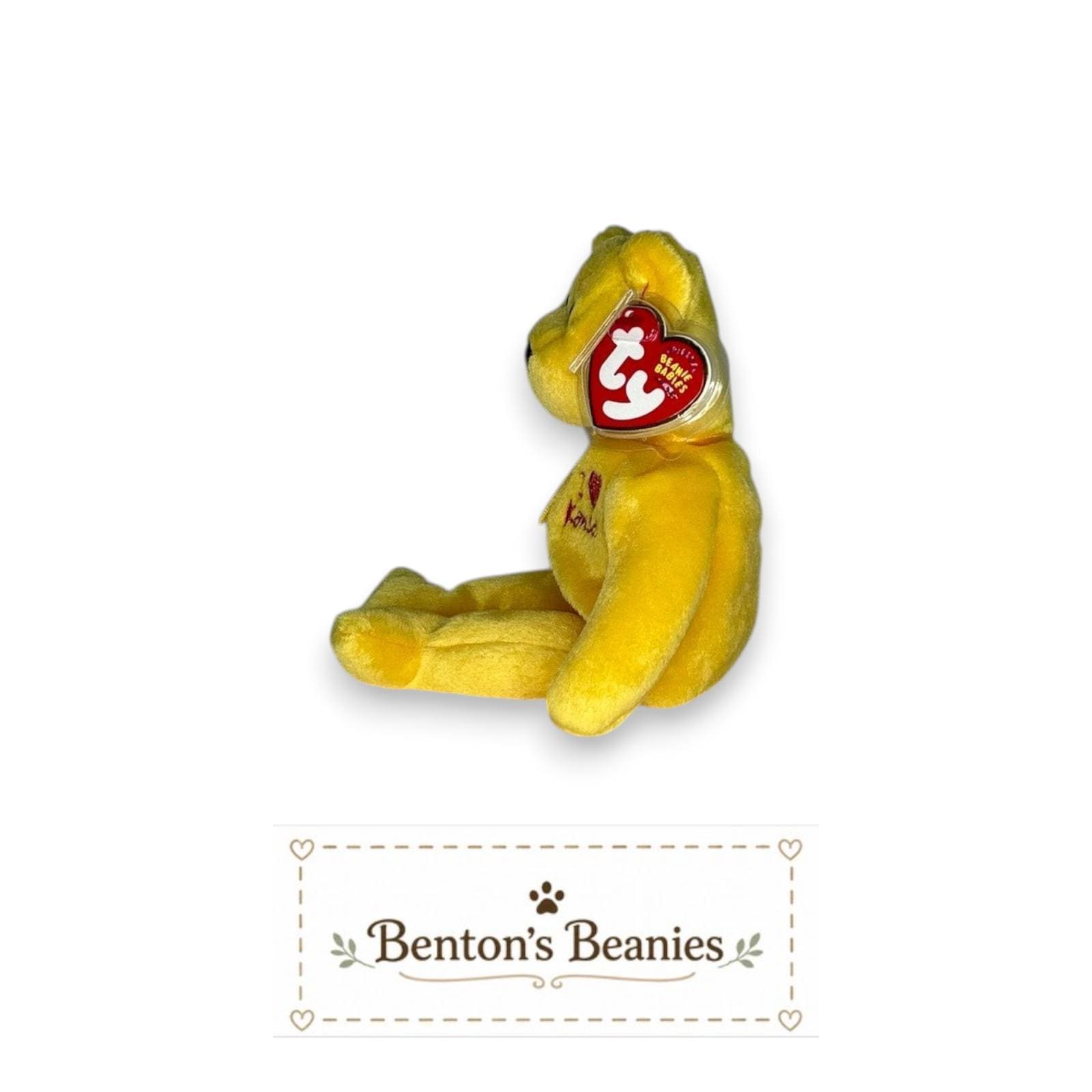 Kansas the Bear TY Beanie Baby | Mint Heart and Tush Tag