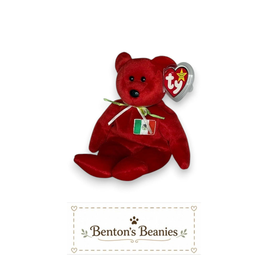 Osito the Bear TY Beanie Baby | Mint Heart/Tush Tag