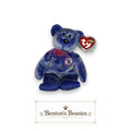 Periwinkle the Bear TY Beanie Baby | Mint Heart/Tush Tag