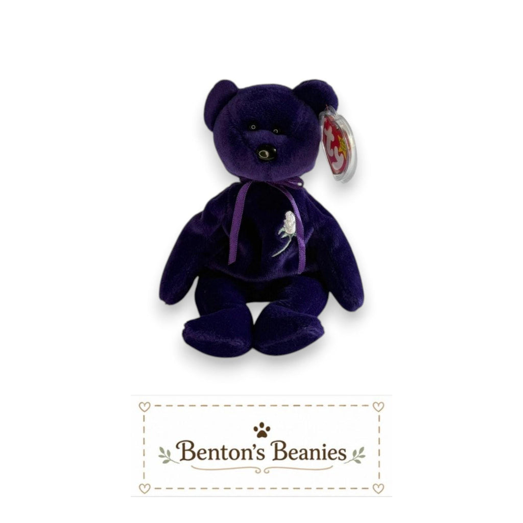 Princess the Bear TY Beanie Baby | Mint Heart & Tush Tag