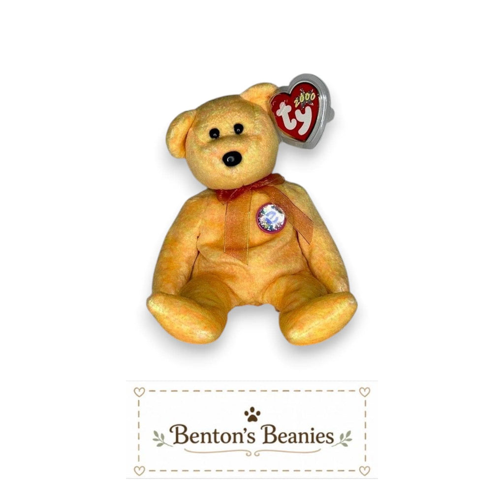 Sunny the Bear TY Beanie Baby | Mint Heart & Tush Tag