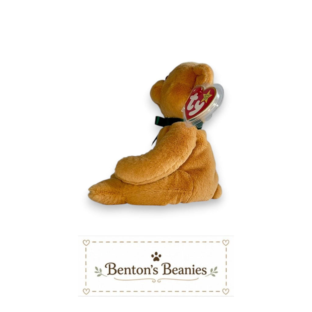 Winston the Bear TY Beanie Baby | Mint Heart/Tush Tag NEW