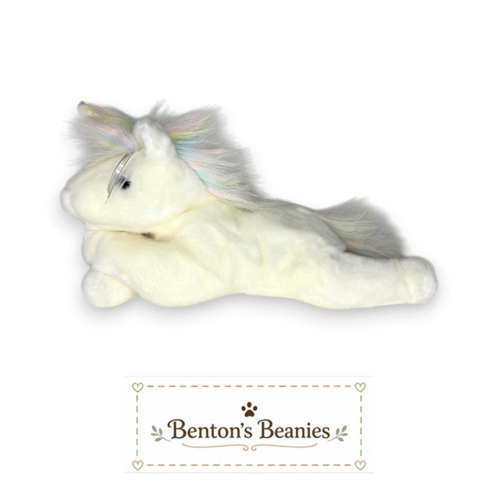 Mystic the Unicorn TY Beanie Buddies | Mint Heart/Tush Tags