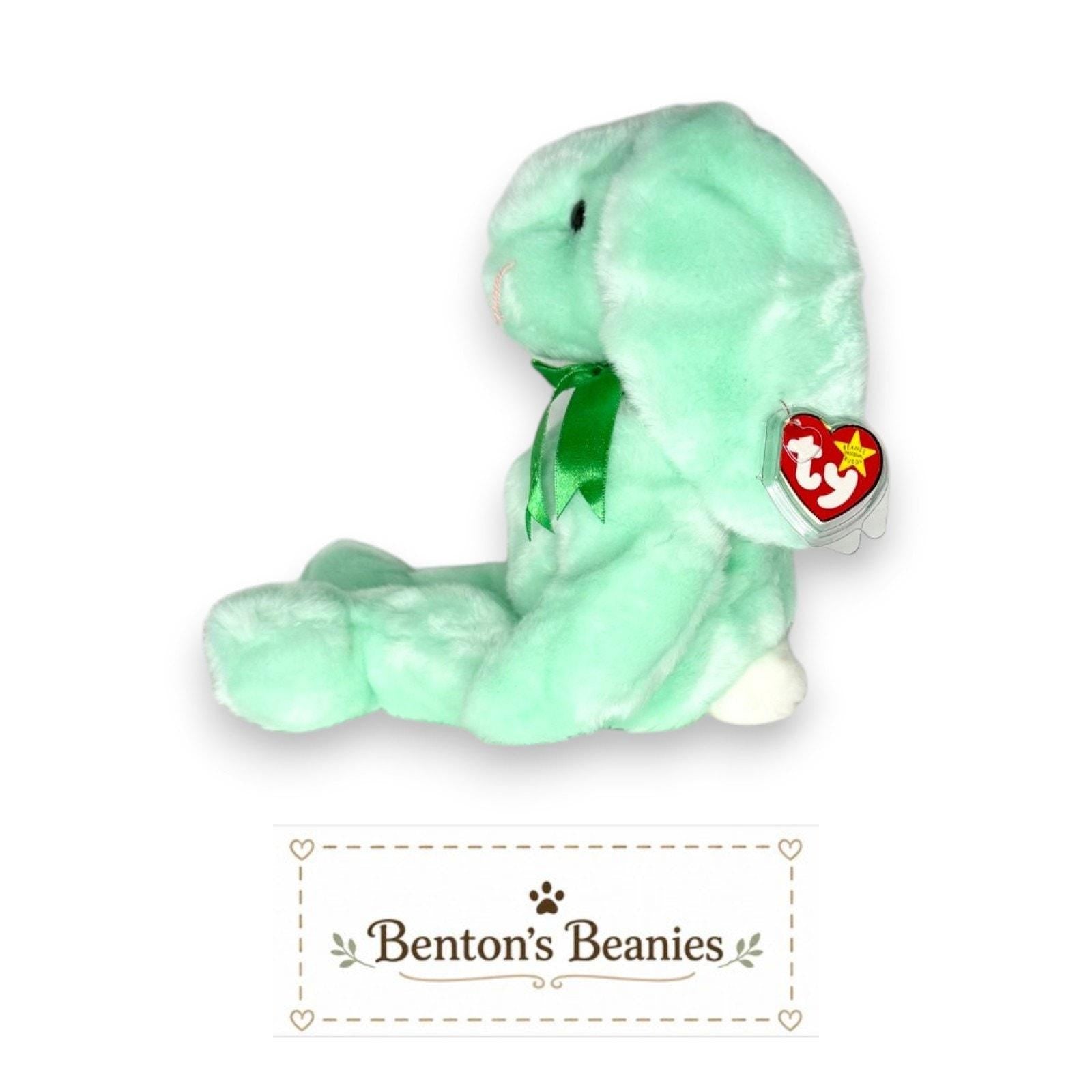 Hippity the Bunny TY Beanie Buddies | Mint Heart & Tush Tags